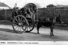 Carrettiere a vino, costume romano