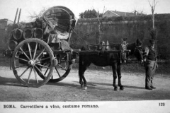 Carrettiere a vino, costume romano