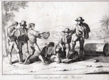 Trasteverini giocando alla Ruzzica