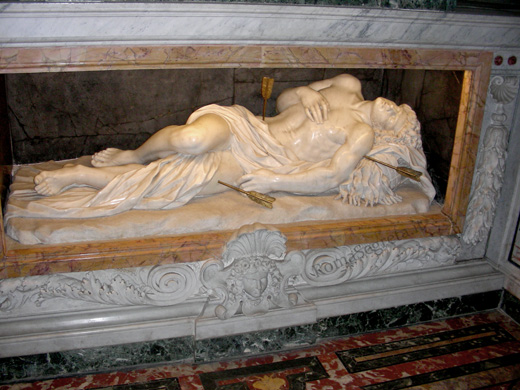statua di san sebastiano
