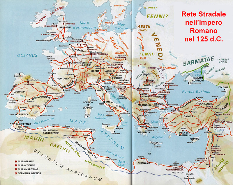 rete stradale dell'impero romano