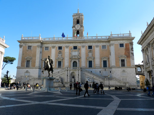 palazzo senatorio su piazza del campidoglio