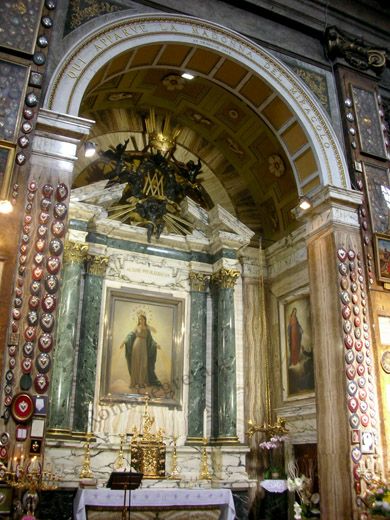 cappella del miracolo a s.andrea delle fratte