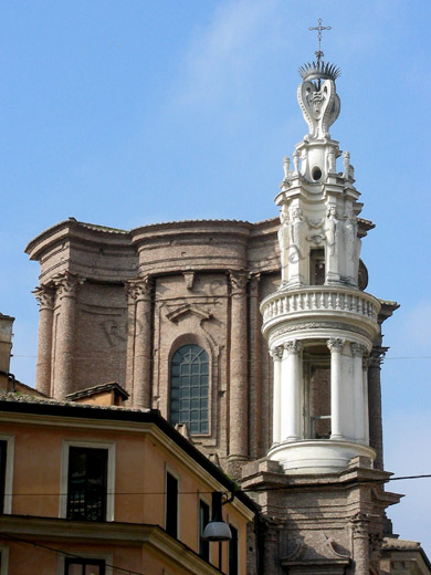 campanile e cupola di s.andrea delle fratte