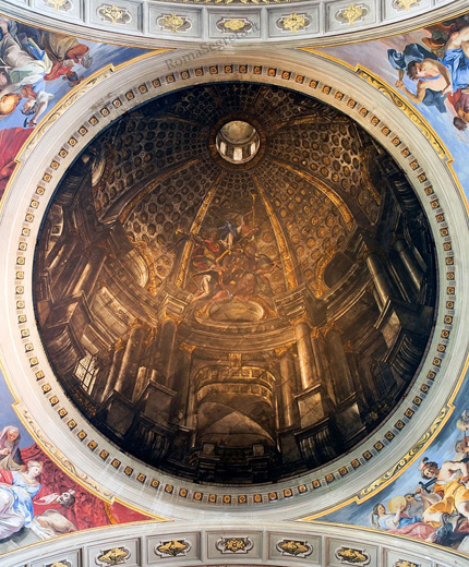 la finta cupola di s.ignazio