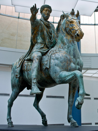 statua originale di marco aurelio