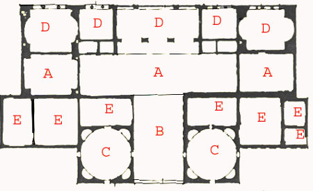 pianta delle terme deciane