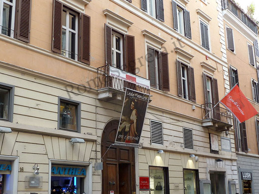 casa di goethe su via del corso