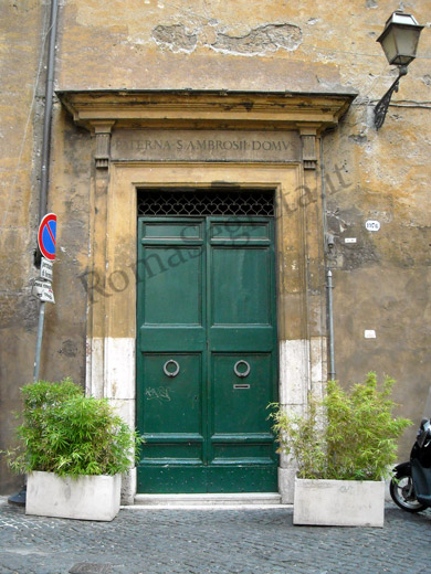 portale del convento di sa.mbrogio