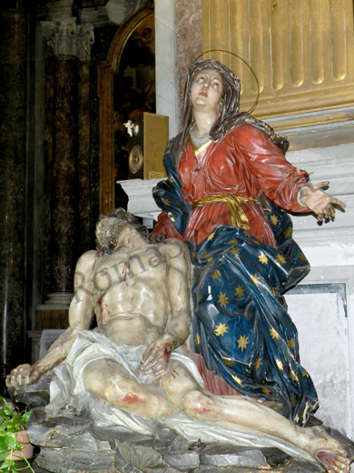 gruppo ligneo della pietà a s.marcello