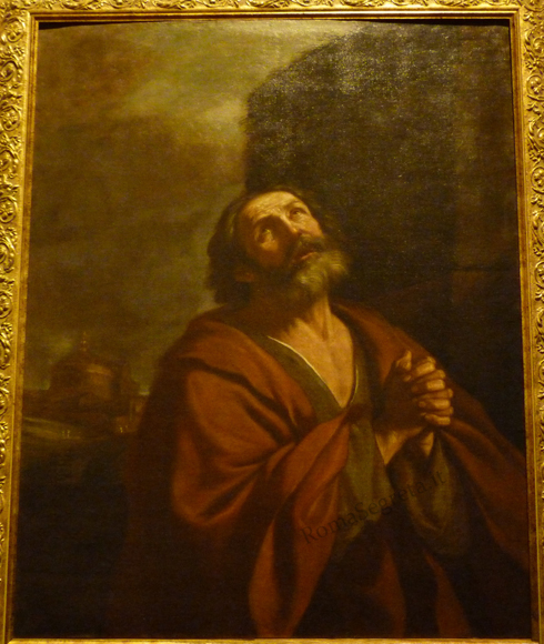 san pietro piangente del guercino