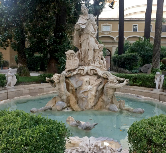 fontana di venezia che sposa il mare