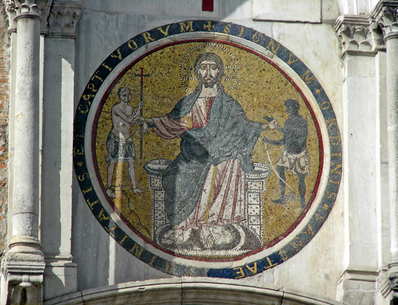mosaico cosmatesco dell'ordine dei trinitari