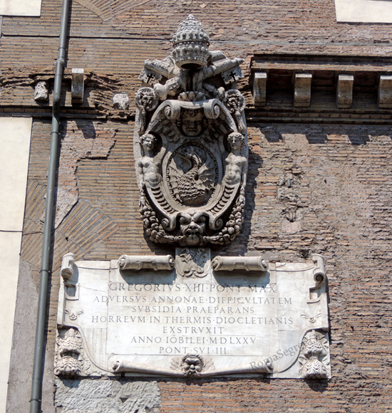 cartiglio di papa gregorio XIII
