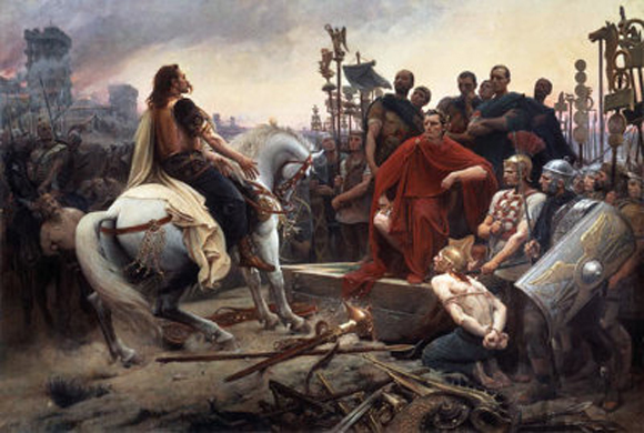 vercingetorige getta le armi ai piedi di cesare di lionel noel royer