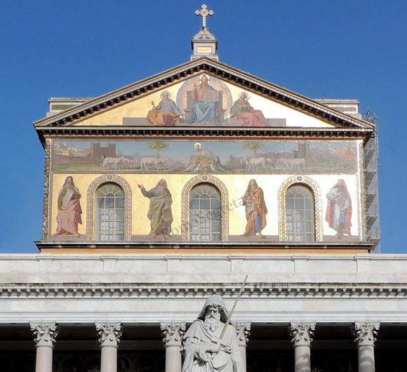 facciata di s.paolo fuori le mura