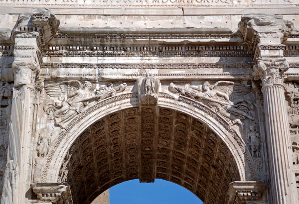 fornice dell'arco di settimio severo