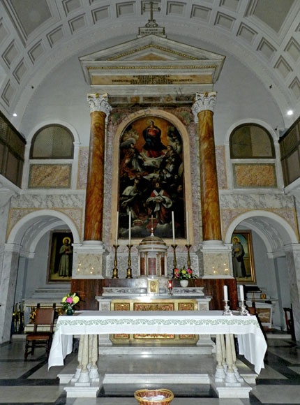 interno di san bonaventura al palatino