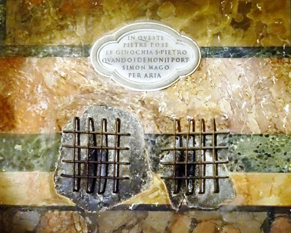 impronte di s.pietro presso s.francesca romana