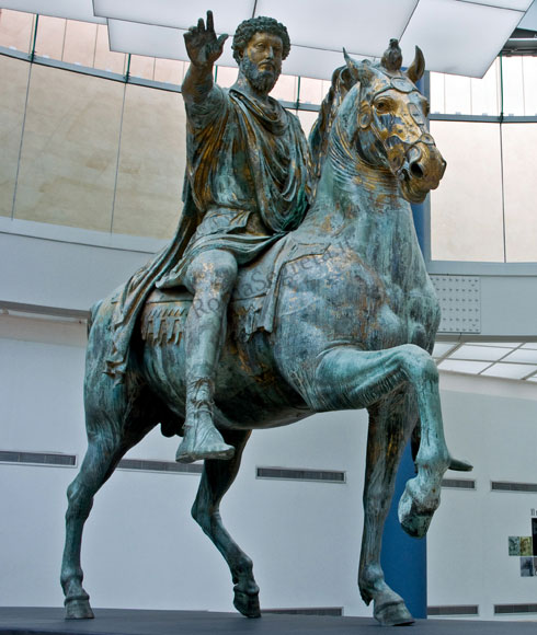 statua originale di marco aurelio