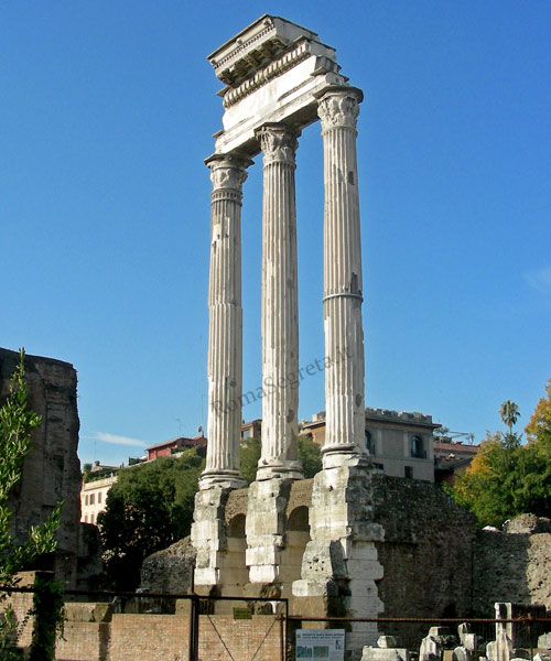tempio di castore e polluce