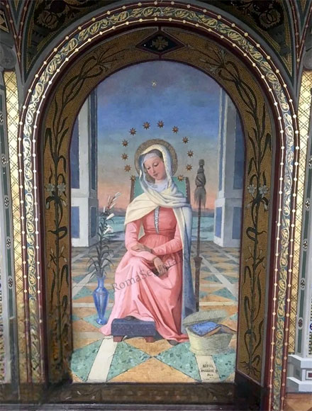 mater admirabilis nella chiesa di trinità dei monti