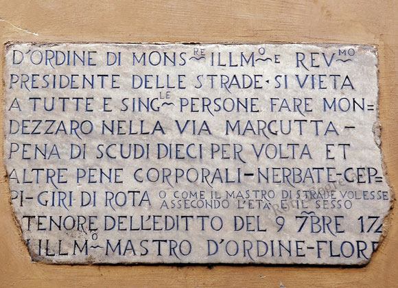 editto a via margutta