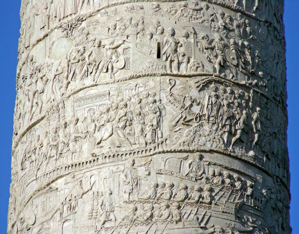 dettaglio della colonna traiana