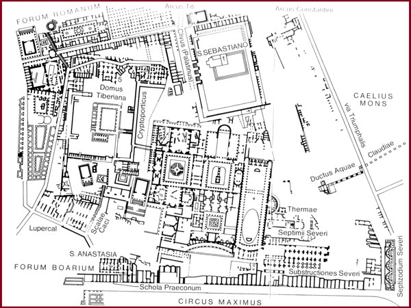 Vedi su Google My Maps mappa del palatino