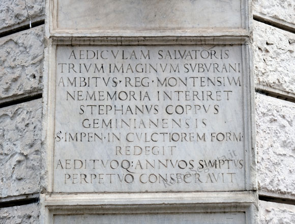 iscrizione commemorativa