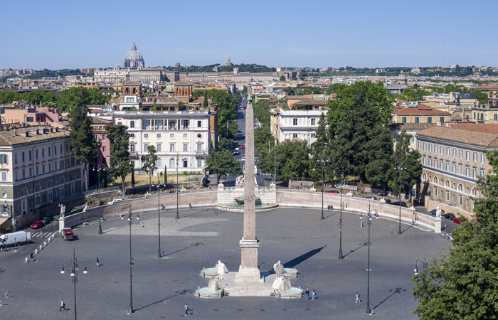 panorama dalla terrazza del pincio