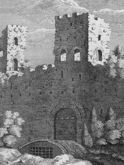 incisione di porta metronia