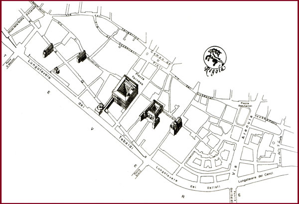 mappa del rione regola