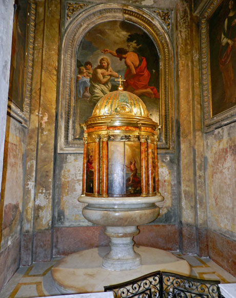 fonte battesimale a s.andrea delle fratte