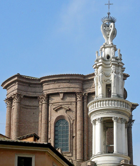 campanile e cupola di s.andrea delle fratte