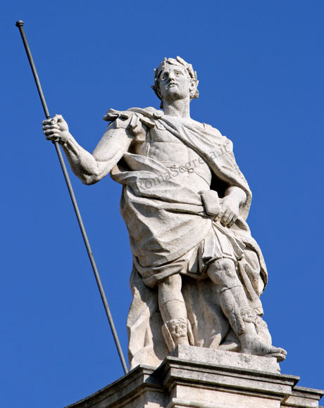 statua di costantino a s.croce in gerusalemme