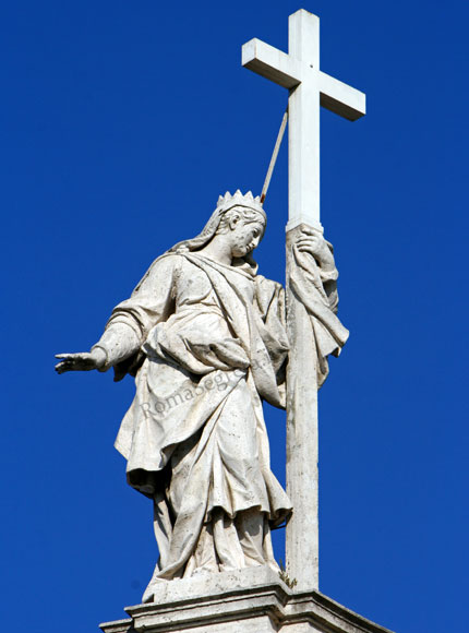 statua di s.elena a s.croce in gerusalemme