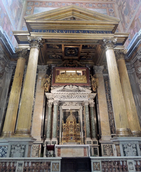 altare del ss.sacramento a s.giovanni in laterano