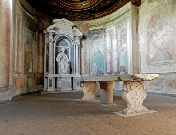 triclinio nella cappella di s.barbara
