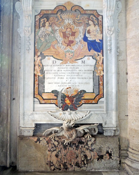 monumento di maria eleonora boncompagni ludovisi