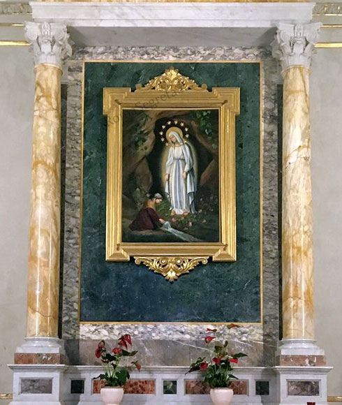 madonna di lourdes a s.maria in aquiro
