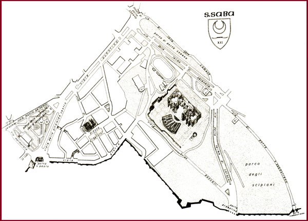 mappa del rione s.saba