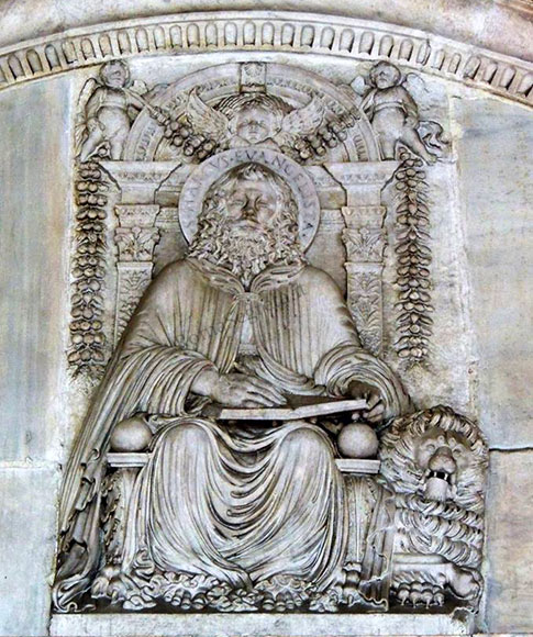 bassorilievo di san marco evangelista