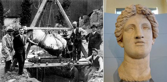 testa della dea fortuna