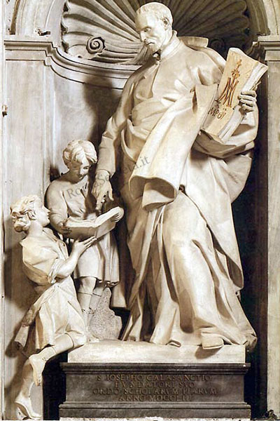 statua di s.giuseppe calasanzio