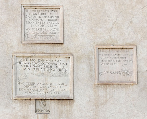 idrometri a piazza della minerva