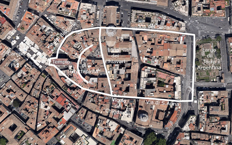 pianta del teatro di pompeo