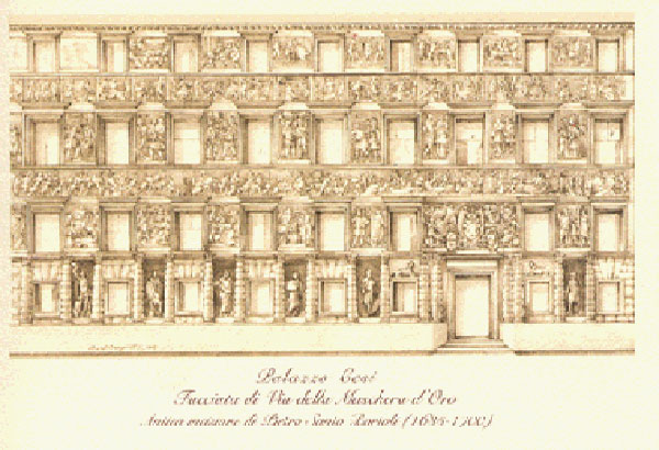 disegno di palazzo gaddi cesi