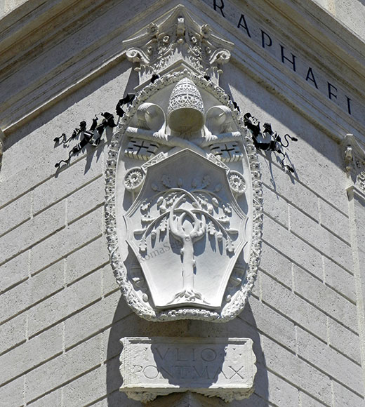 stemma della rovere a piazza della cancelleria