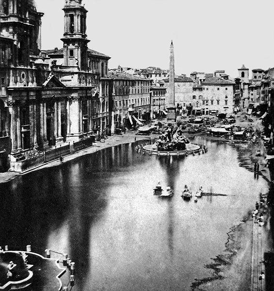 piazza navona allagata